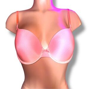 Victoria’s Secret Convertible Underwire Bra 36C Coral Pink Multiway Straps